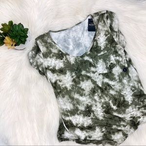 NTW Hollister green tie dye t-shirt size small